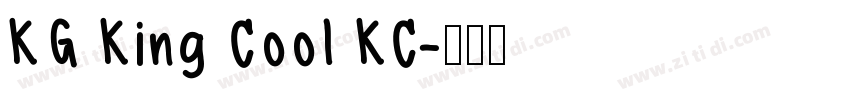 KG King Cool KC字体转换